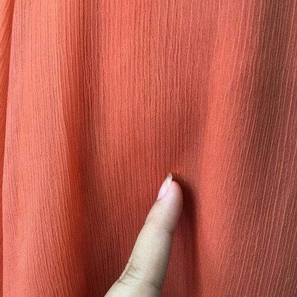 Reiss Women's Orange Square Neck Open Flare Lace Dress Size 0 Cocktail - Picture 12 of 16